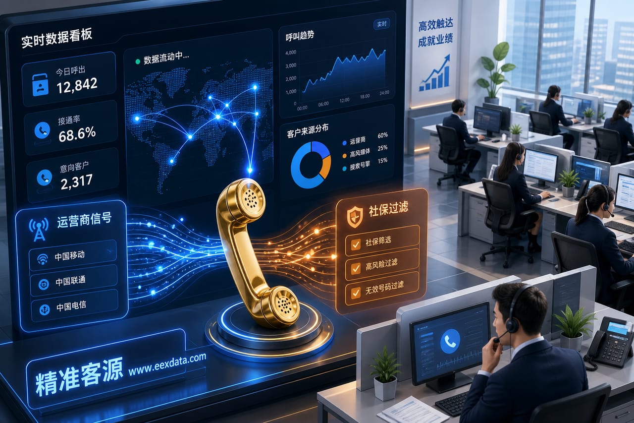 告别无效外呼内耗!EExData一手数据如何把“空号率”压到冰点并引爆精准获客
